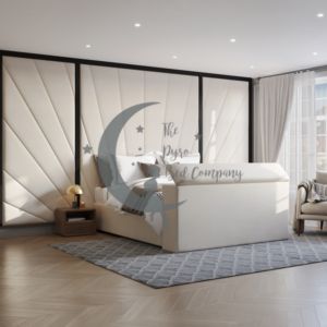 Barcelona 3 Piece Wall Panels + Black Border Bed Set