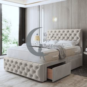 Laila Chesterfield Divan Bed With Button Footboard