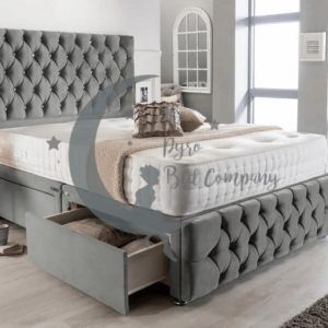 Taylor Chesterfield Divan Bed With Buttoned Footboard