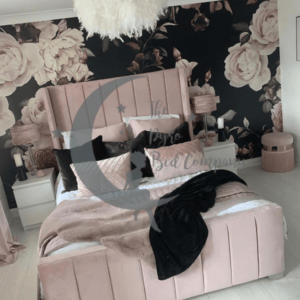 Zennor Wingback Bed Frame Choose Your Base Height
