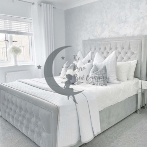 Sage Fabric Chesterfield Bedframe Choose Your Base Height