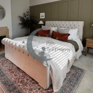 Justin Sleigh Upholstered Storage Bed Frame