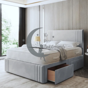 Olive Stylish Panel Divan Bed With Panel Footboard