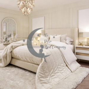 Quinn Luxe Teddy Fabric Upholstered Bed