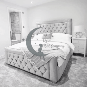Nicole Buttoned Storage Bed Frame