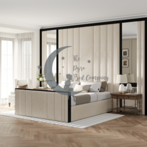 Toronto Wall Panel Storage Bed Set + Mirrors