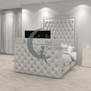 Victoria Buttoned Luxurious TV Bed