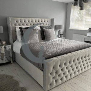 Mila Wingback Storage Bed Choose Your Base Height